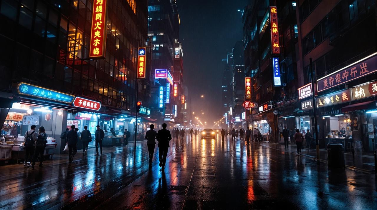 深夜影院深a作品《都市之光》场景图